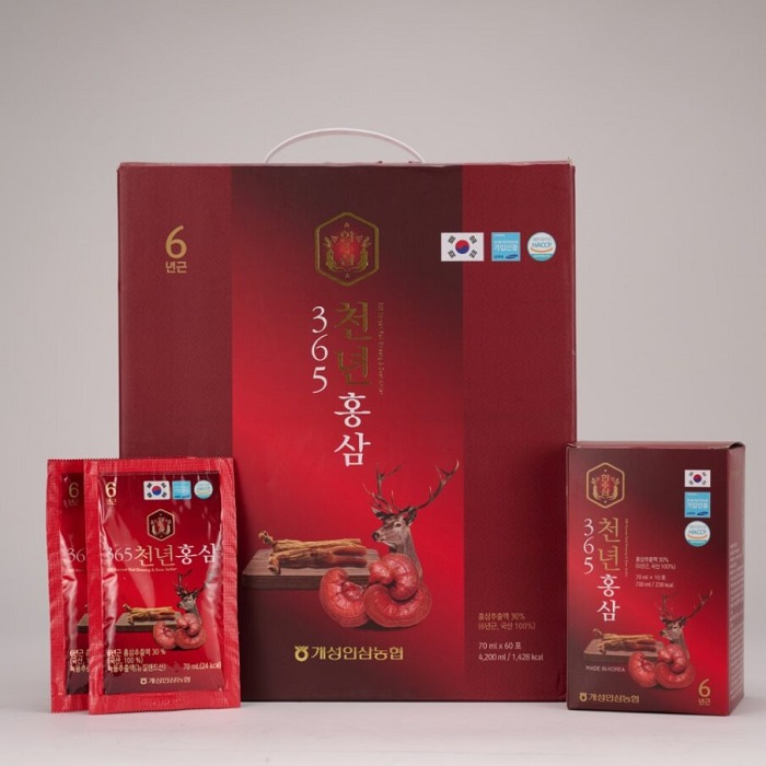 Nước hồng sâm nhung hươu linh chi 60 gói x 70ml